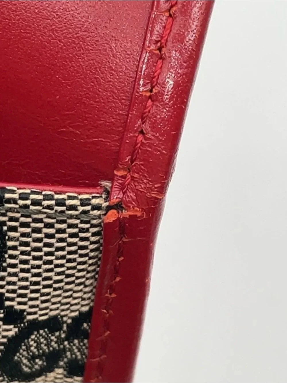 Auth Gucci Jackie GG Canvas Leather Red 002.1067 Shoulder Bag W/Dustbag